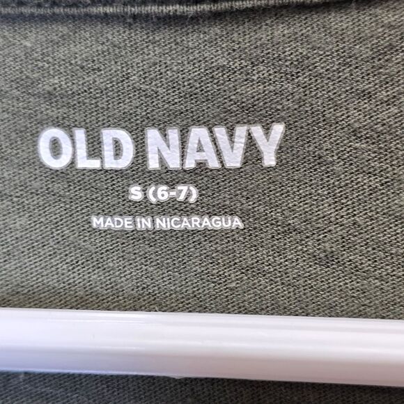Old Navy Boys S (6-7) Notorious Biggie Graphic Crewneck Long Sleeve Shirt Olive - Picture 9 of 11